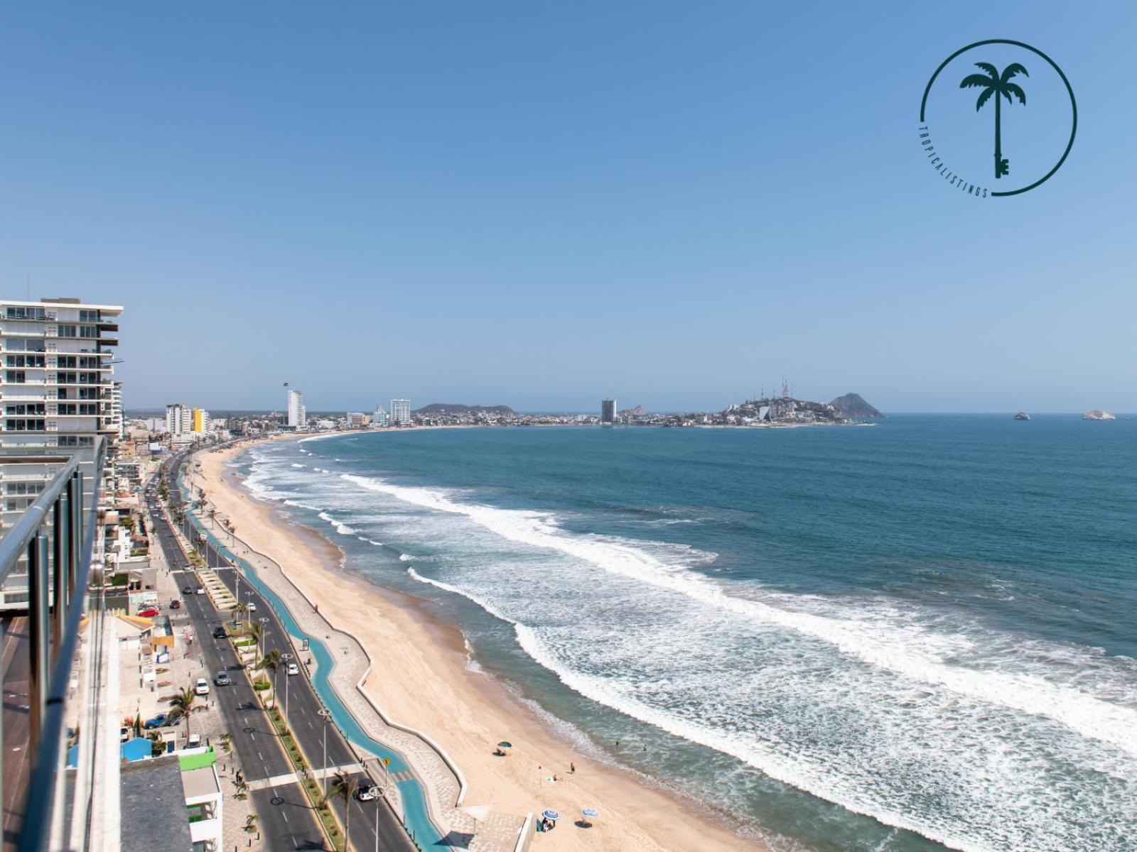 Terraza Con Vista Al Mar, Bbq Y Piscina Lägenhet Mazatlán Exteriör bild