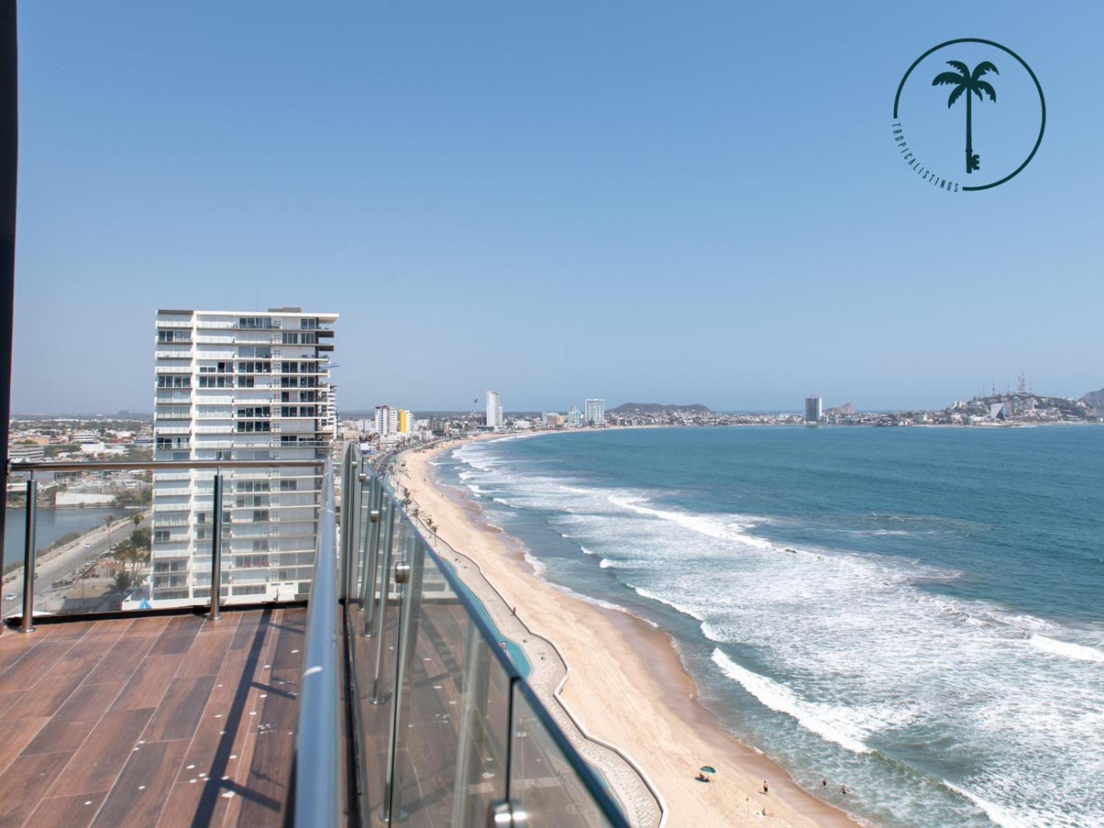 Terraza Con Vista Al Mar, Bbq Y Piscina Lägenhet Mazatlán Exteriör bild